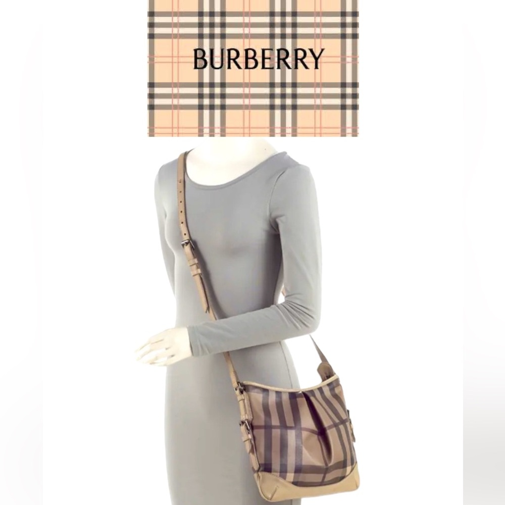 BURBERRY Smoked Trench Coated Canvas Hartham Crossbody Bag